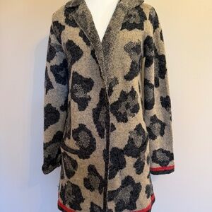 Joseph A. Cardigan in Cheetah Print